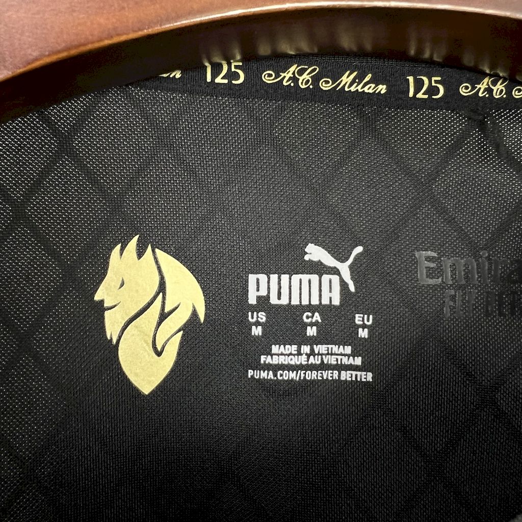 AC Mailand Trikot 24/25 125. Jubiläumsausgabe, Schwarz, Torwart-Retro