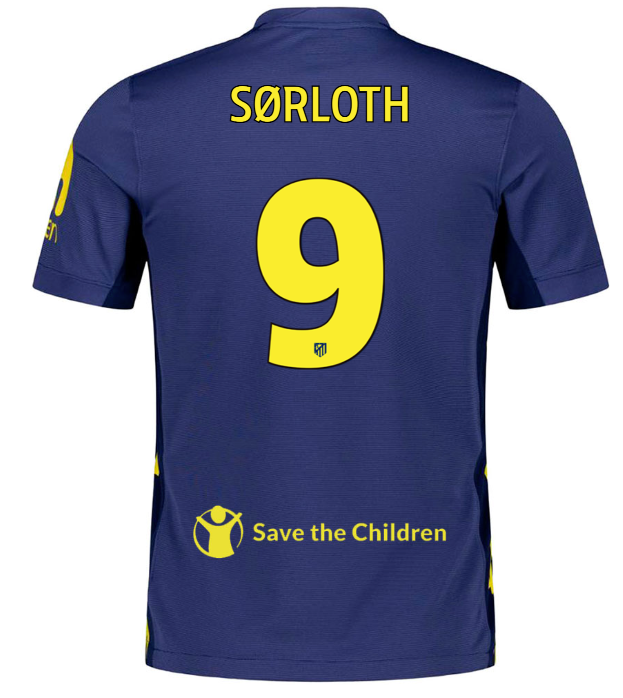 Jersey Atletico de Madrid 25/26 Away #9 SØRLOTH