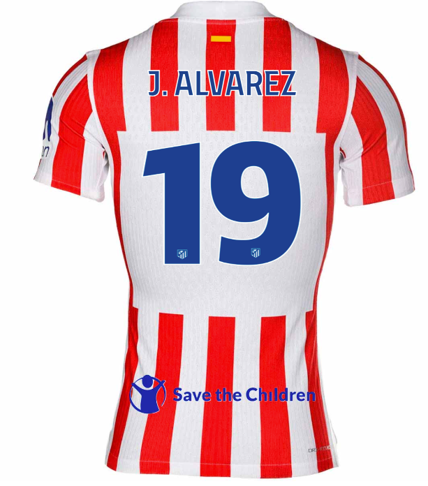 Jersey Atletico de Madrid 25/26 Home #19 J. ALVAREZ