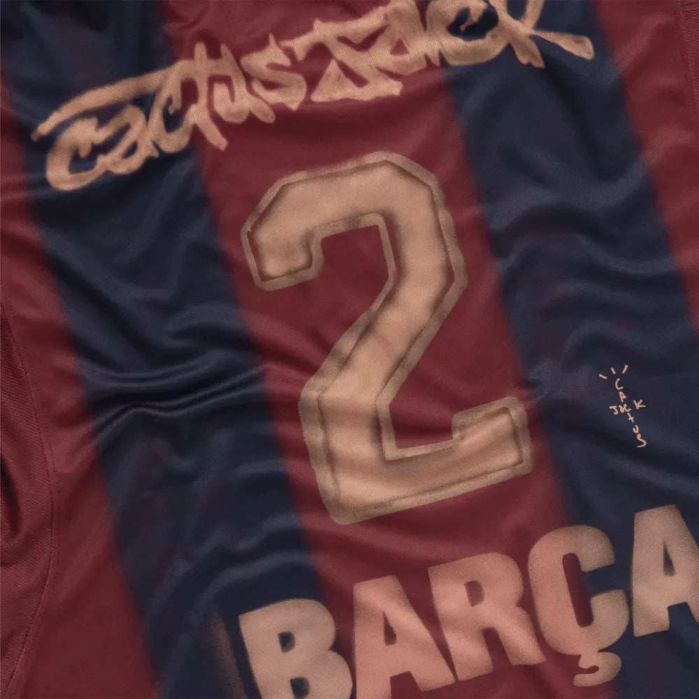Trikot Barcelona x Travis Scott Retro 2000/01 Heimtrikot Skeleton
