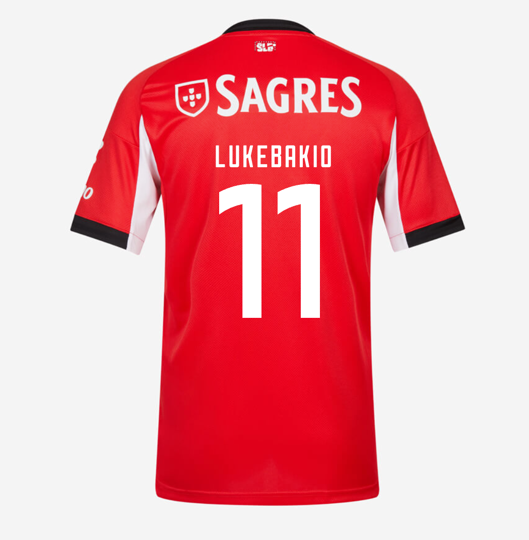 Jersey Benfica 25/26 Home #11 Lukebakio