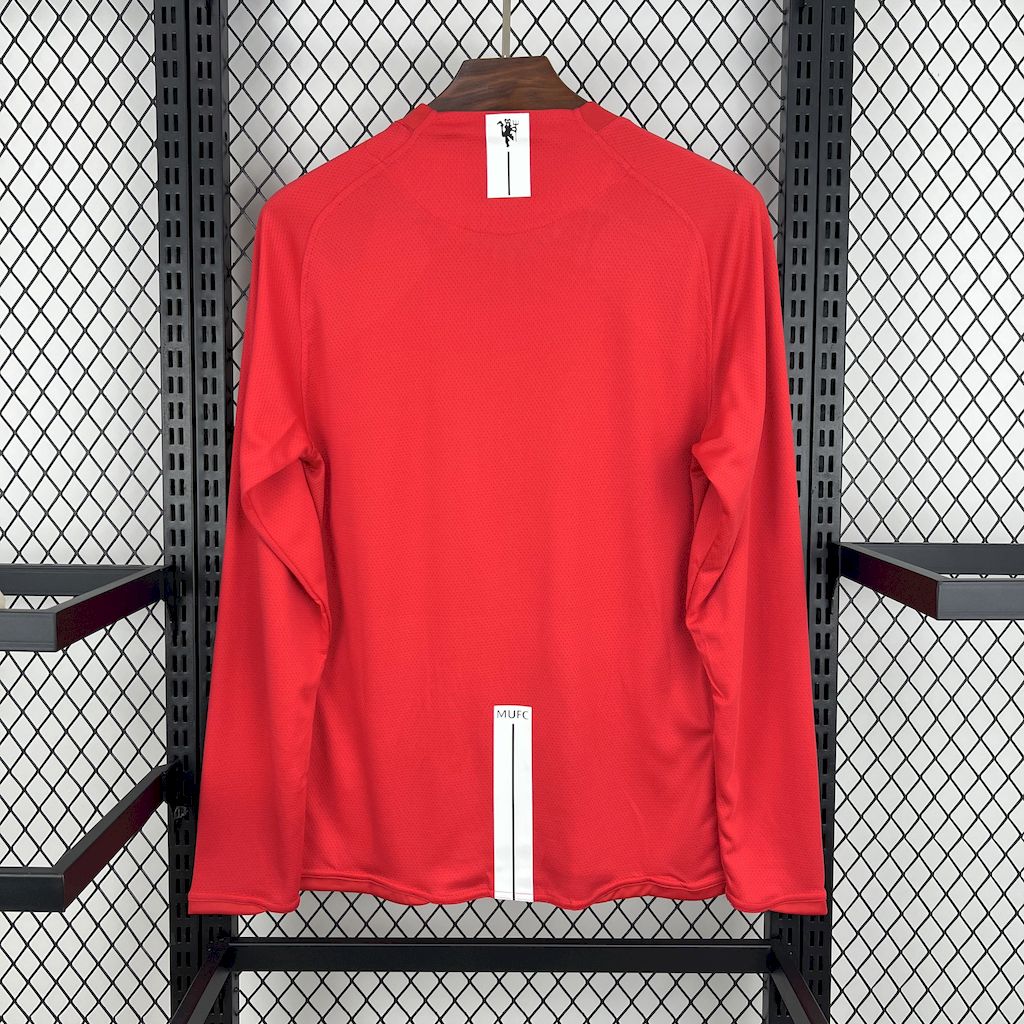 Jersey do Manchester United Manga Longa Retrô 2007/08 Home UCL