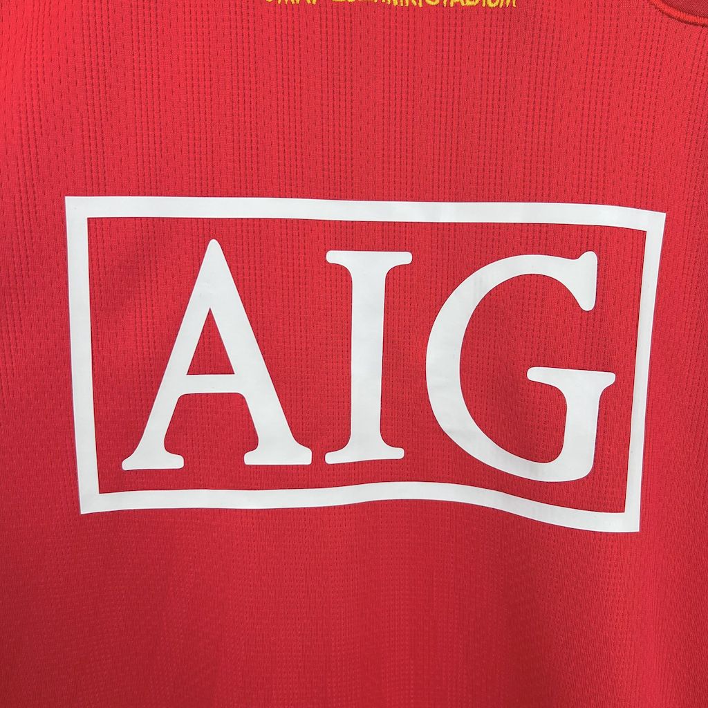 Jersey do Manchester United Manga Longa Retrô 2007/08 Home UCL