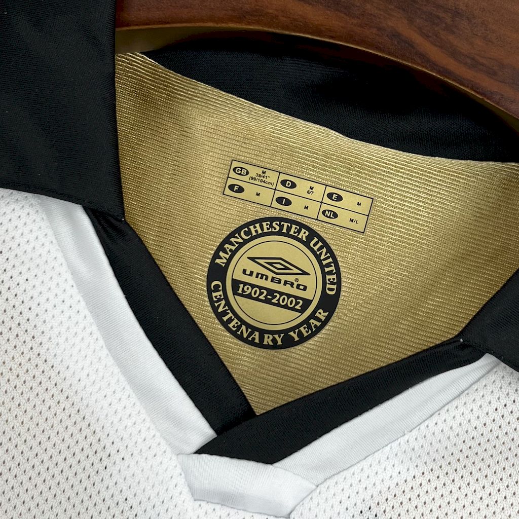 Jersey do Manchester United Retrô 2001/02 Centenary Reversible