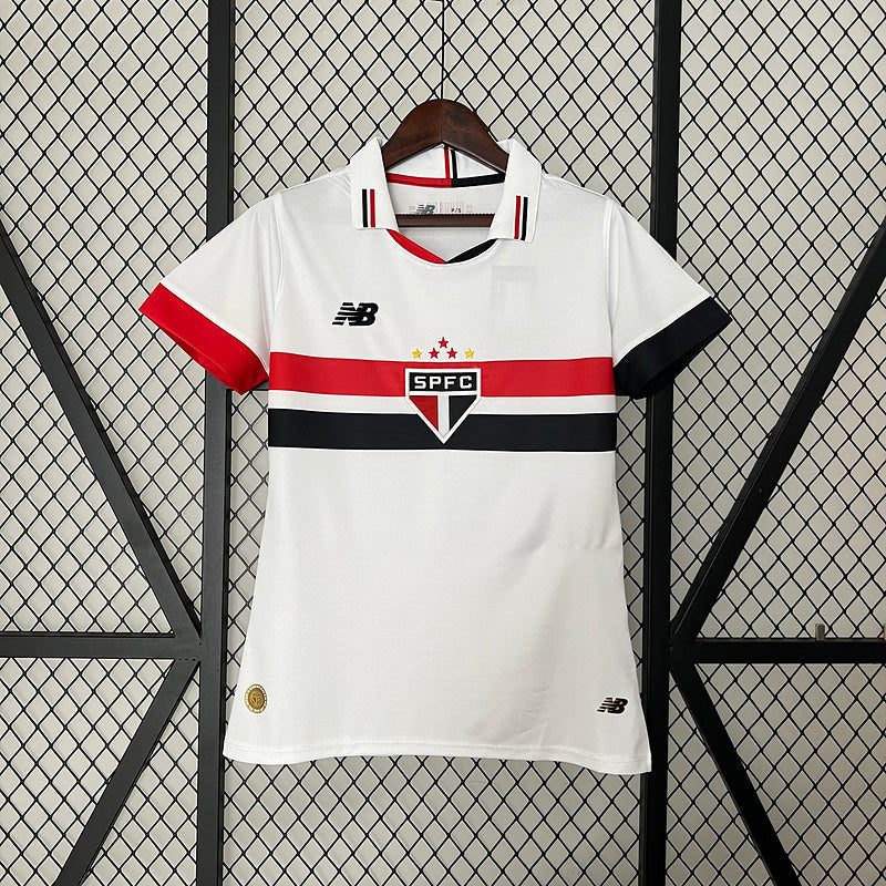 Jersey Feminina do São Paulo Home I 24/25 - Branco