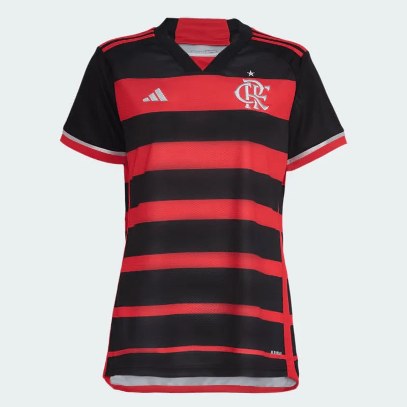 Trikot Feminina Flamengo I 24/25 Adidas - Rubro Negro
