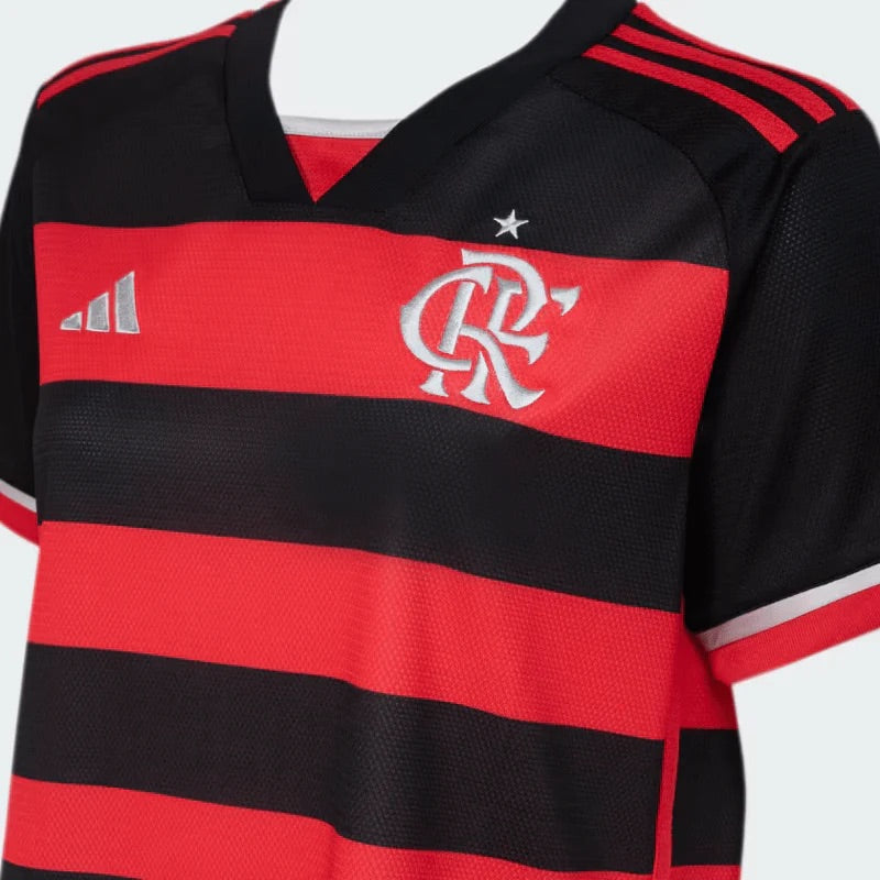 Trikot Feminina Flamengo I 24/25 Adidas - Rubro Negro