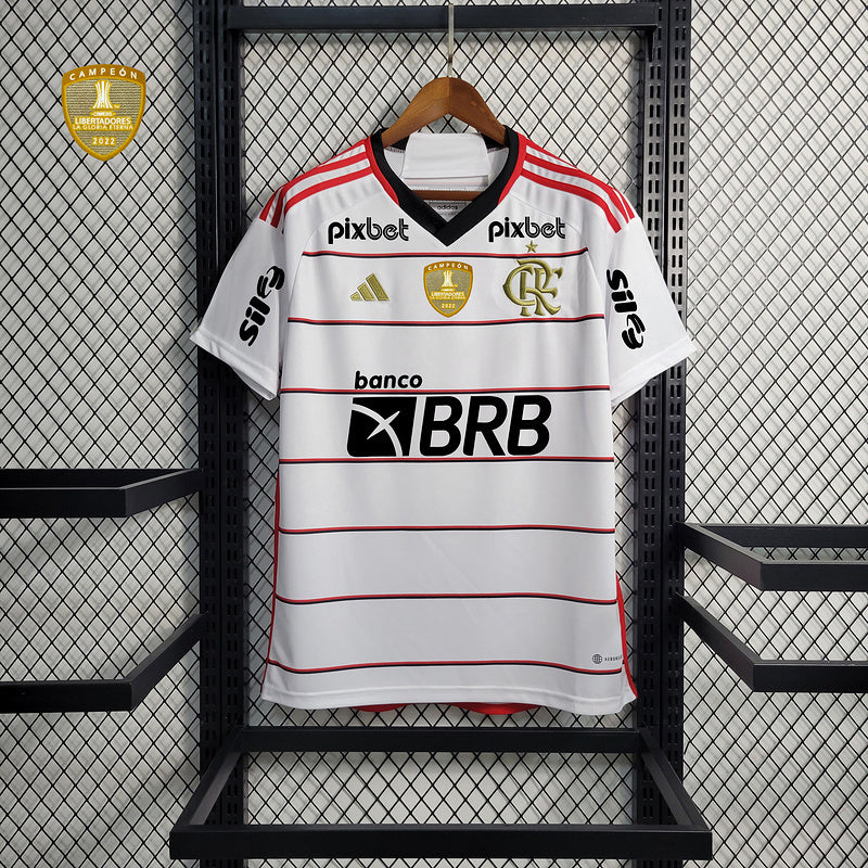Trikot Flamengo Alle Sponsoren Branco
