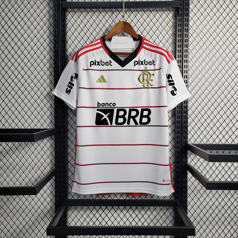 Trikot Flamengo Alle Sponsoren Branco