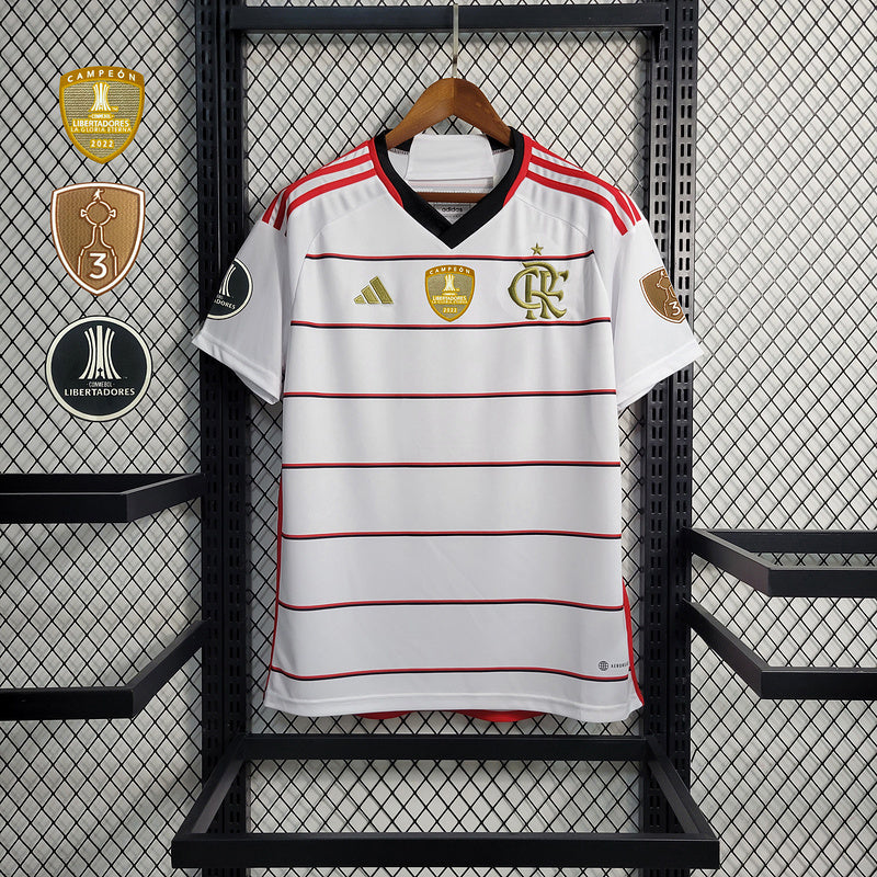 Trikot Flamengo Alle Sponsoren Branco