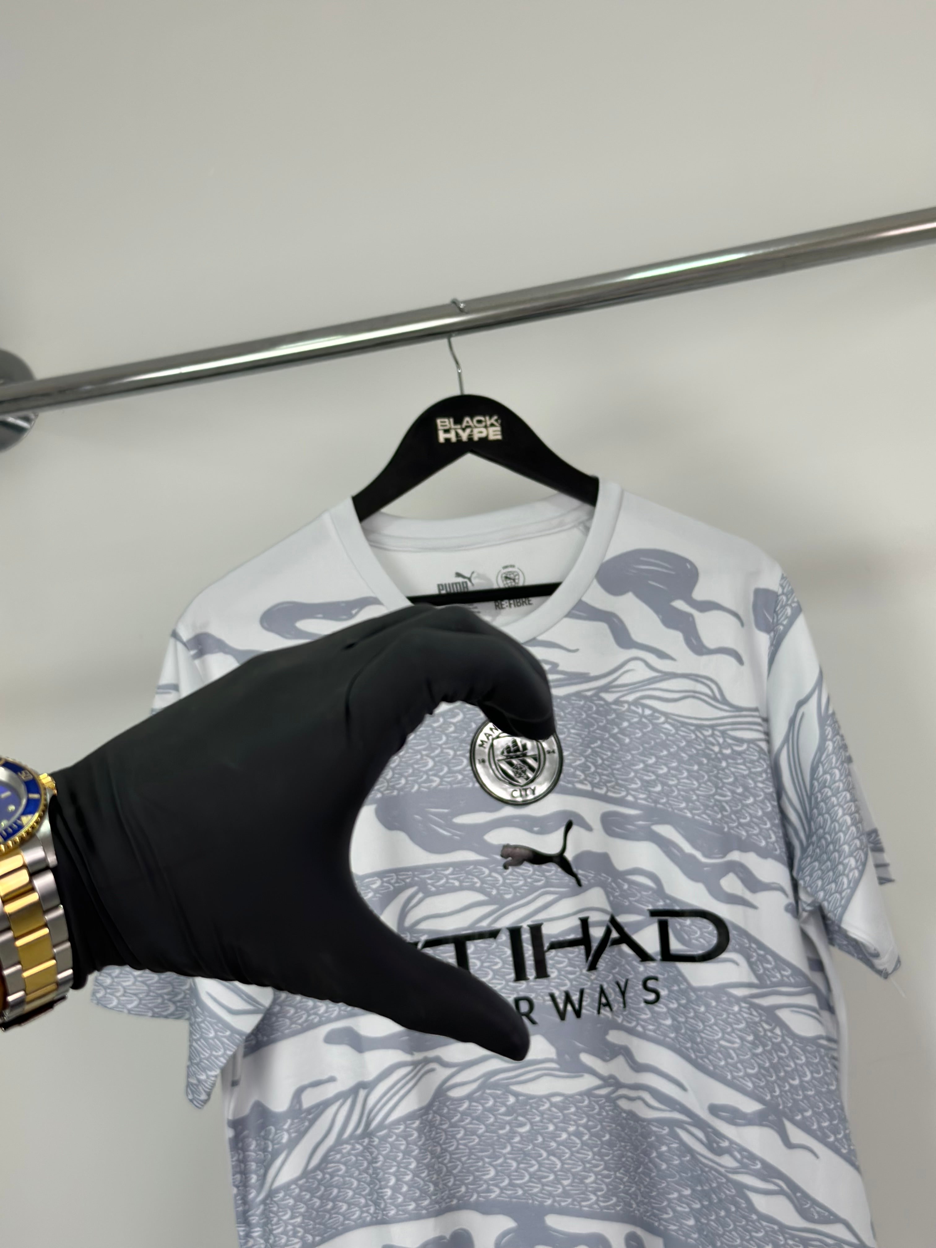 Jersey Manchester City “Ano do Dragão de Madeira” 24/25 s/n° Torcedor Masculina - Gray