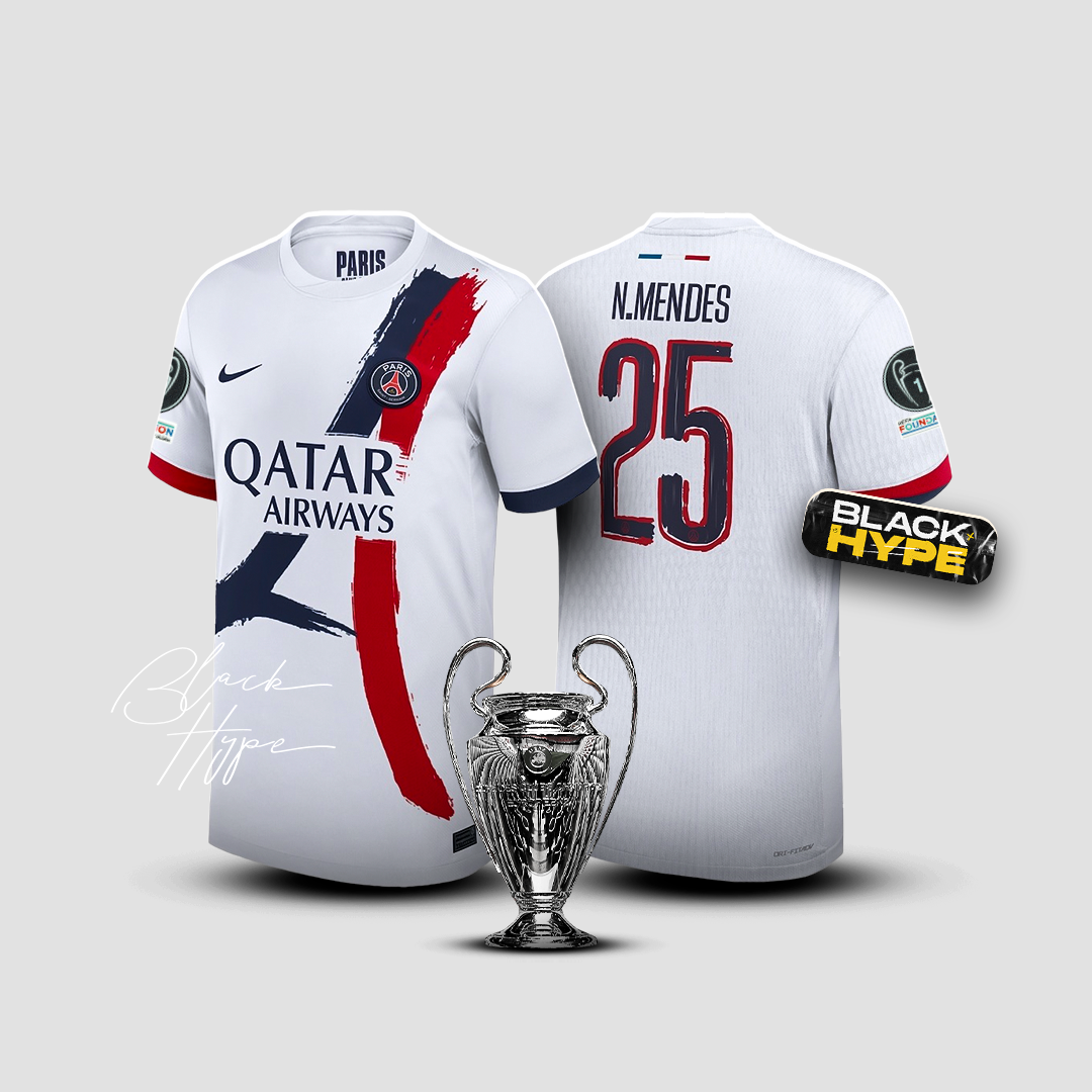 Jersey Nuno Mendes PSG 24/25 Away - Champions League