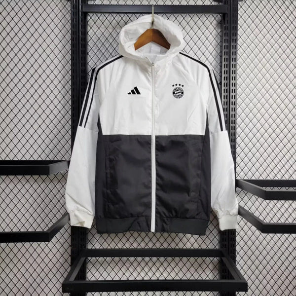 Windbreaker Bayern de Munique 24/25 - Branco e Preto