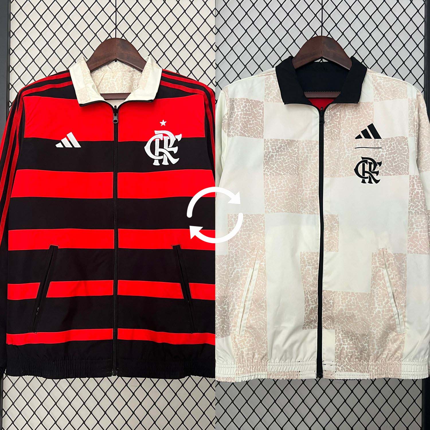 Windjacke Flamengo - Preto e Vermelho