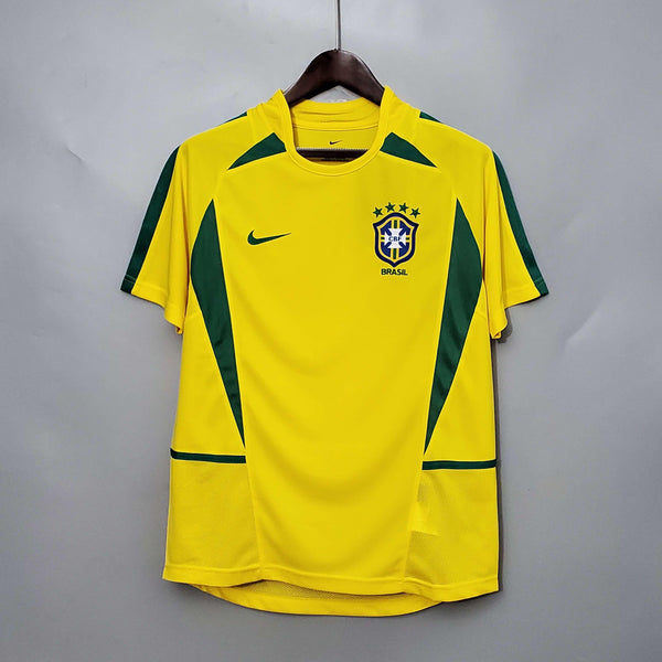 Jersey Retrô Seleção Brasil 2002/02 Home