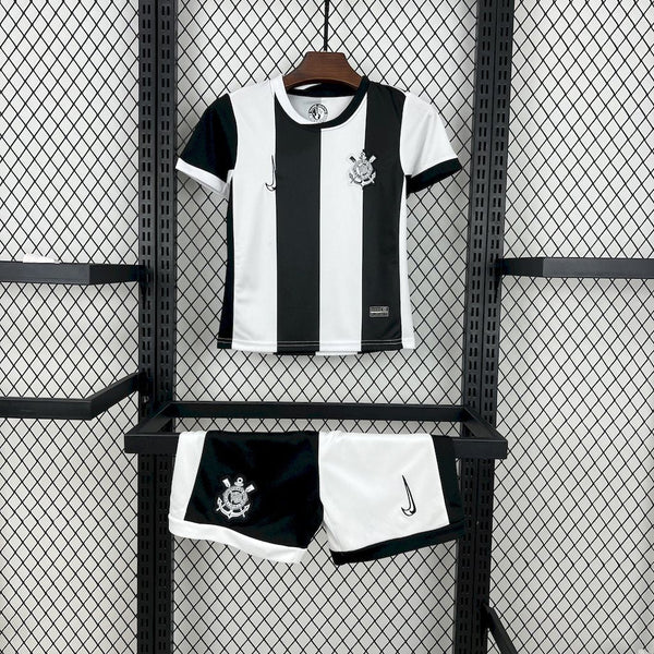Kids Corinthians 24/25 Third - Preto e Branco