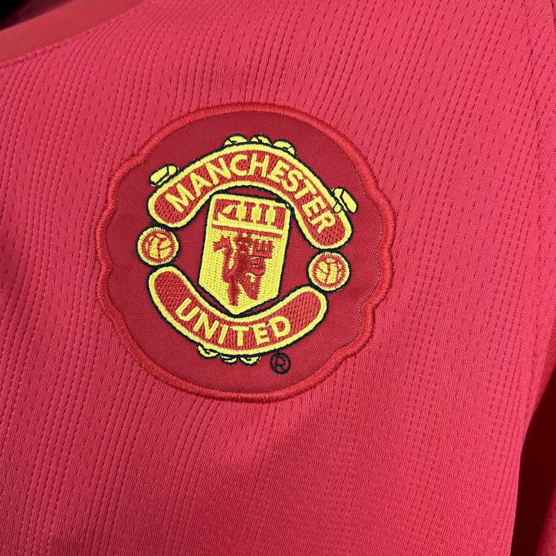 Jersey do Manchester United Manga Longa Retrô 2007/08 Home UCL
