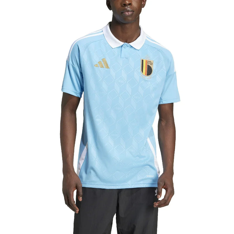 Jersey Bélgica Away 24/25 s/n° Torcedor Adidas Masculino - Azul celeste