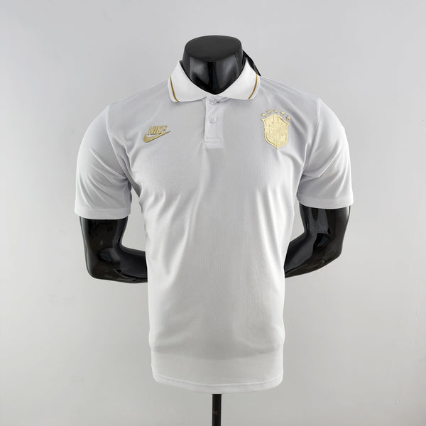 Jersey Polo Brasil Branca - Masculina