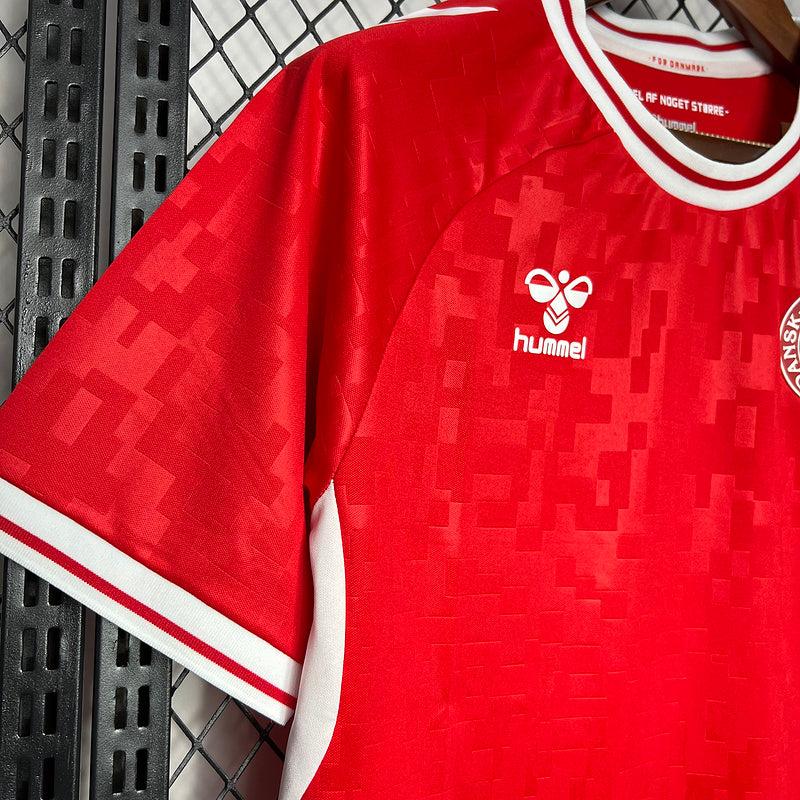 Jersey Seleção Dinamarca 24/25 - Home - Vermelha