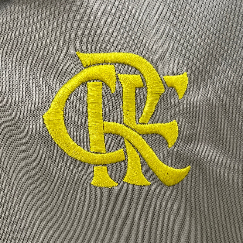 Jersey Flamengo Treino 24/25 Cinza Polo
