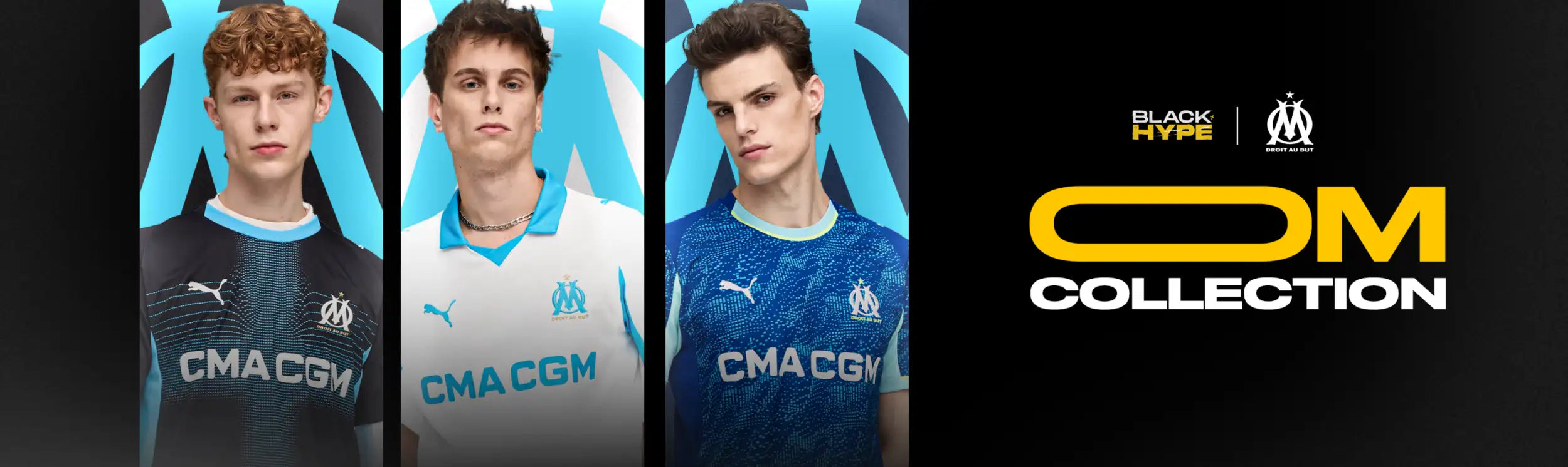 Black, white, and blue o.m.