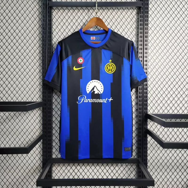 Jersey Inter de Milão Home 24/25 s/n° Torcedor Masculina - Azul e Preto