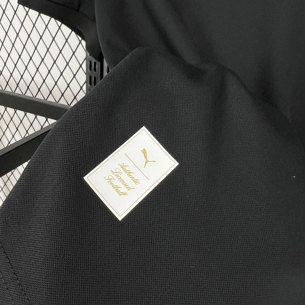 AC Mailand Trikot 24/25 125. Jubiläumsausgabe, Schwarz, Torwart-Retro 