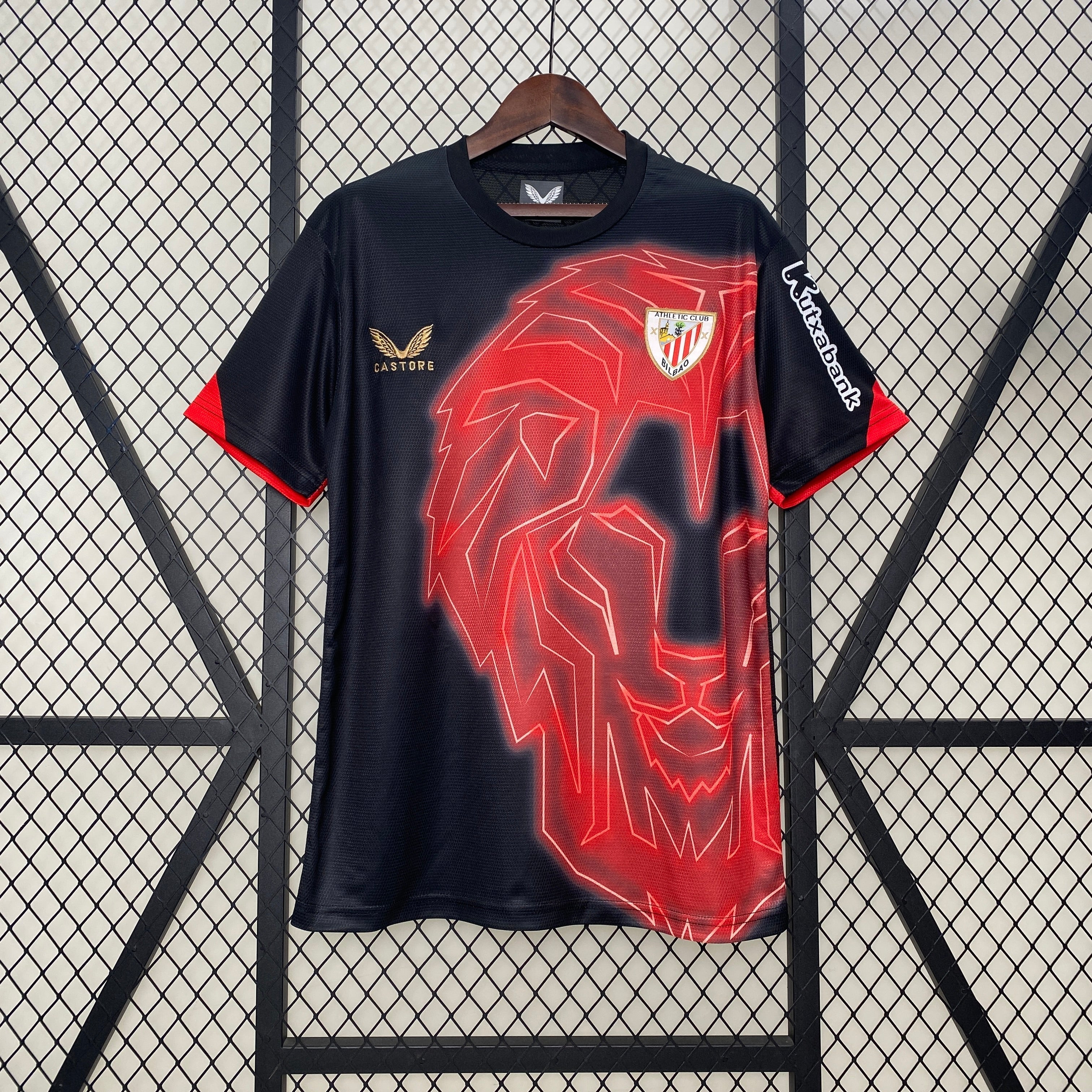 Trikot Athletic Bilbao 24/25 - Preto e Vermelho 