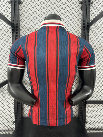 Barcelona 25/26 Player 125th Anniversary red blue striped jersey