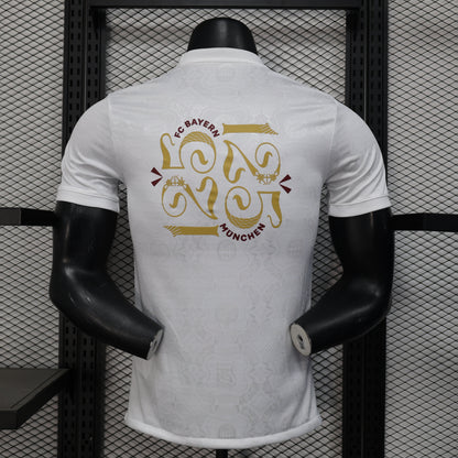 White FC Bayern Munich 125th anniversary polo shirt back