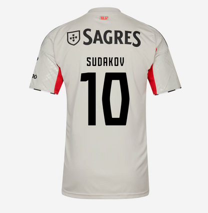 Jersey Benfica 25/26 Away Bege #10 SUDAKOV