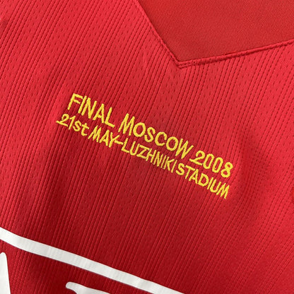 Jersey do Manchester United Manga Longa Retrô 2007/08 Home UCL