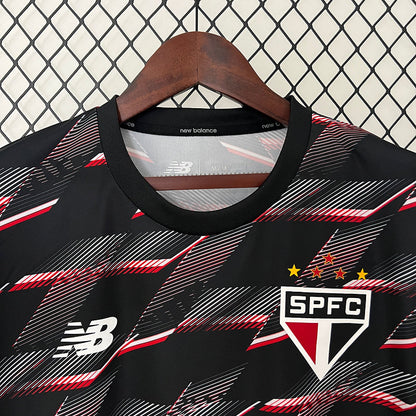 Jersey do São Paulo Pre Jogo 24/25 - Preto