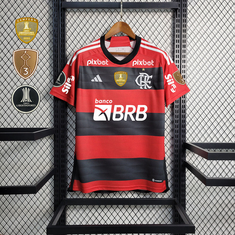 Trikot Flamengo Alle Sponsoren + Aufnäher 