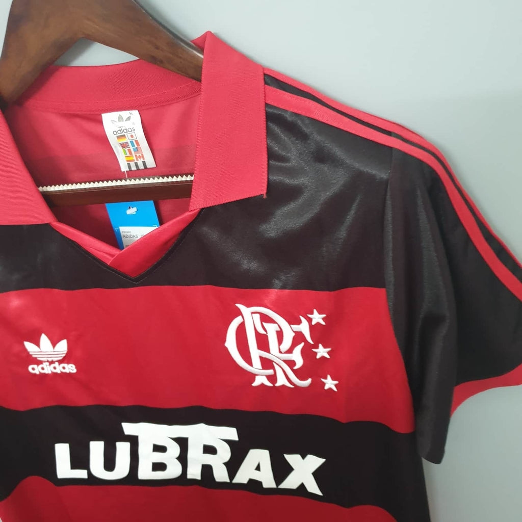 Jersey Flamengo Retrô 1990 Vermelha e Preta - Adidas