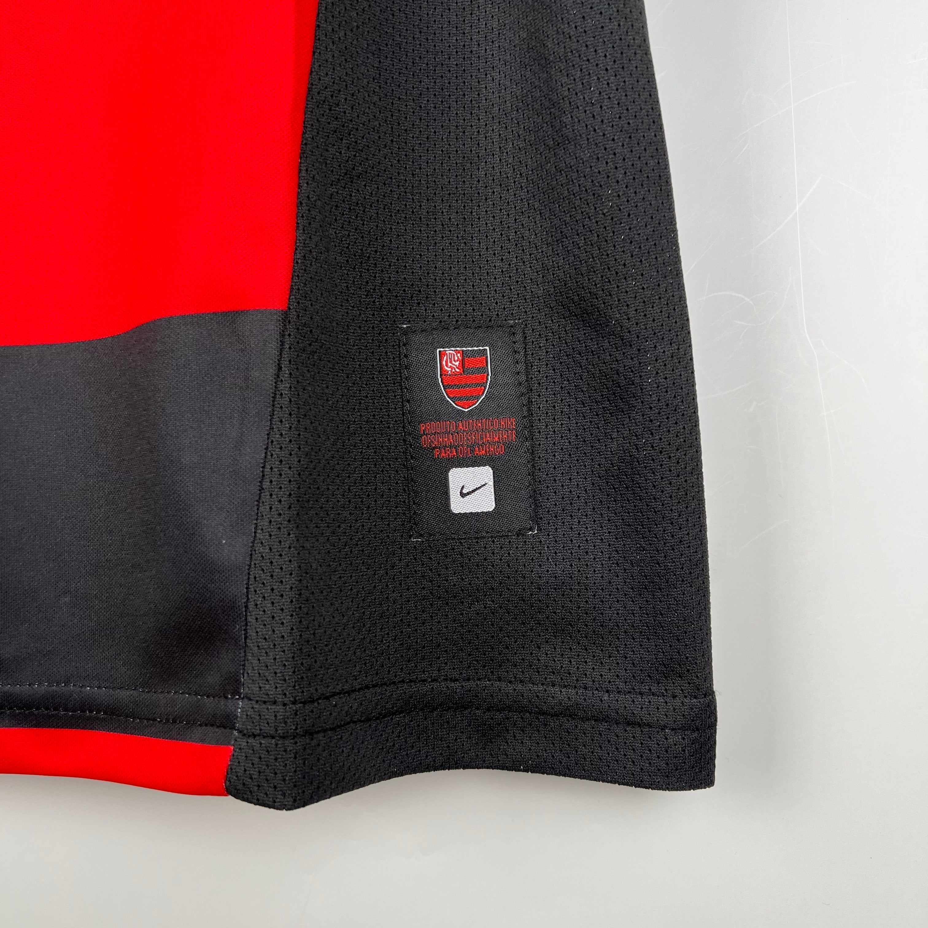 Jersey Flamengo Retrô 2002 Vermelha e Preta
