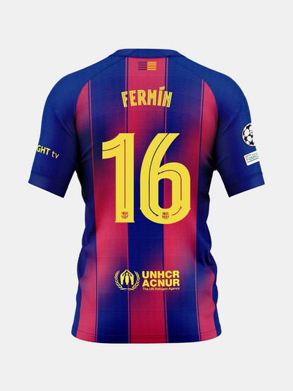 Heimtrikot FC Barcelona 25/26 #16 FERMÍN 