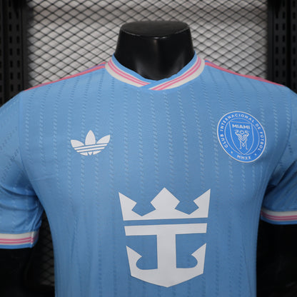 Light blue Adidas Inter Miami 25/26 third away jersey with crown anchor logo