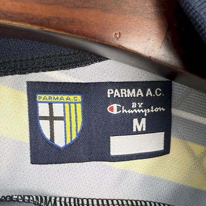 Jersey Parma Retrô 1999/00 Away Azul e Amarela