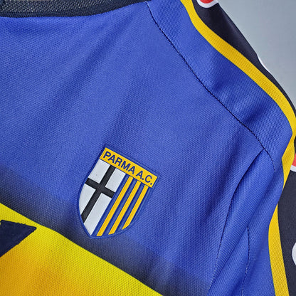 Jersey Parma Retrô 2001/2002 Azul e Amarela - Champion