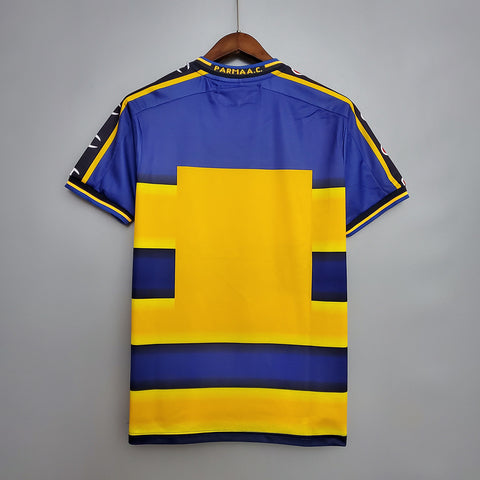 Jersey Parma Retrô 2001/2002 Azul e Amarela - Champion