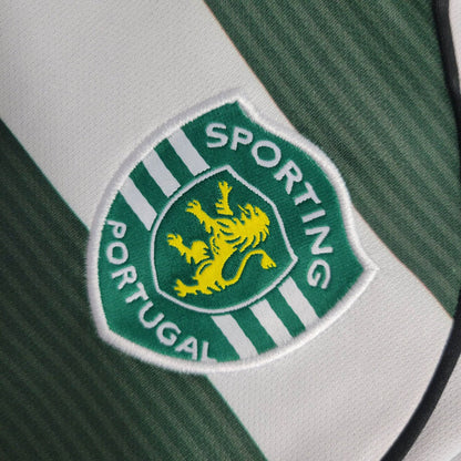 Jersey Sporting Retrô 2001/03 Manga Longa Verde