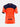 Back of Kids Barcelona 25/26 Third jersey in orange/navy with UNHCR ACNUR logo