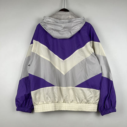 Windbreaker Flamengo - Roxo e Branco