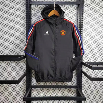 Windbreaker Manchester United 24/25 - Schwarz und Rot 